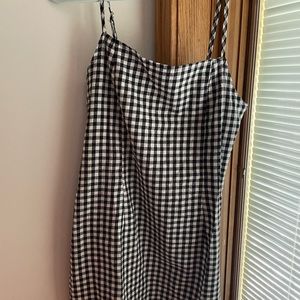 black and white dress size m